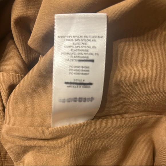 Aritzia Babaton Varo Contour Bodysuit in Camel, Size Small - Picture 14 of 14